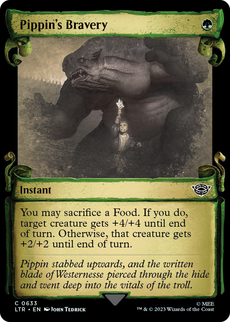 Pippin's Bravery [The Lord of the Rings: Tales of Middle-Earth Showcase Scrolls] - Magic: The Gathering - Card Brawlers | Quebec | Canada |