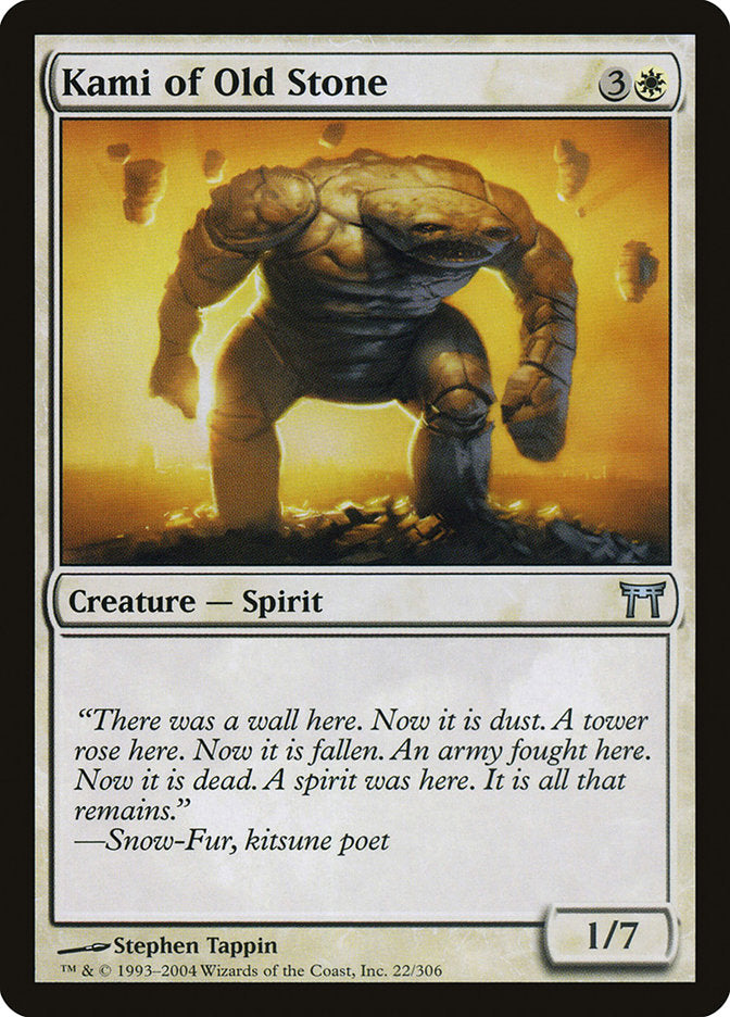 Kami of Old Stone [Champions of Kamigawa] - Magic: The Gathering - Card Brawlers | Quebec | Canada |