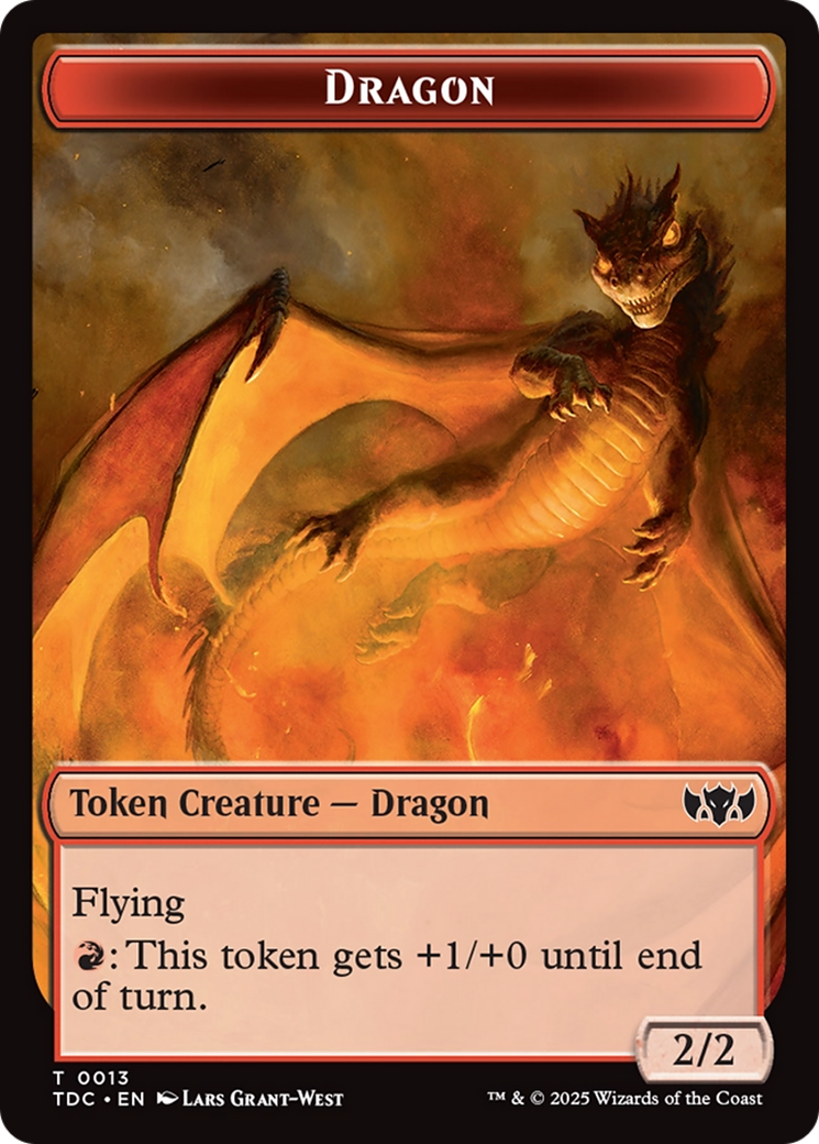 Dragon Egg // Dragon (0013) Double-Sided Token [Tarkir: Dragonstorm Commander Tokens] - Magic: The Gathering - Card Brawlers | Quebec | Canada |
