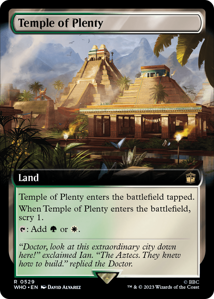 Temple of Plenty (Extended Art) [Doctor Who] - Magic: The Gathering - Card Brawlers | Quebec | Canada |