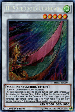 Hi-Speedroid Chanbara [HSRD-EN010] Secret Rare - Yu-Gi-Oh! - Card Brawlers | Quebec | Canada |
