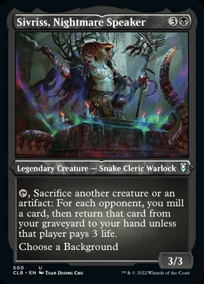 Sivriss, Nightmare Speaker (Foil Etched) [Commander Legends: Battle for Baldur's Gate] - Magic: The Gathering - Card Brawlers | Quebec | Canada |