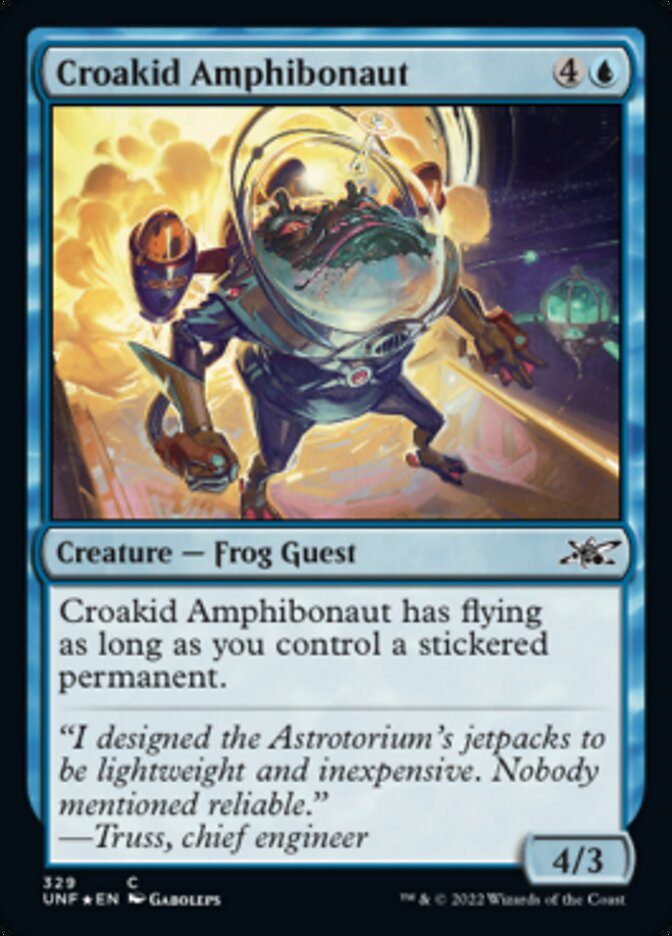 Croakid Amphibonaut (Galaxy Foil) [Unfinity] - Magic: The Gathering - Card Brawlers | Quebec | Canada |