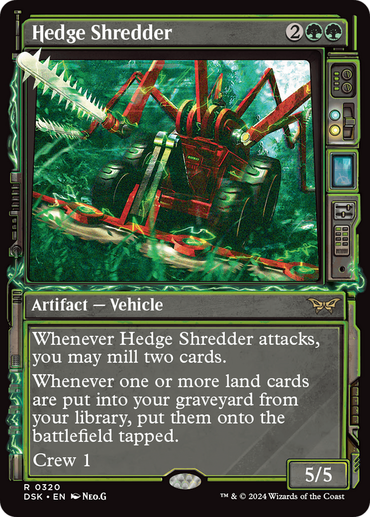 Hedge Shredder (Showcase) [Duskmourn: House of Horror] - Magic: The Gathering - Card Brawlers | Quebec | Canada |