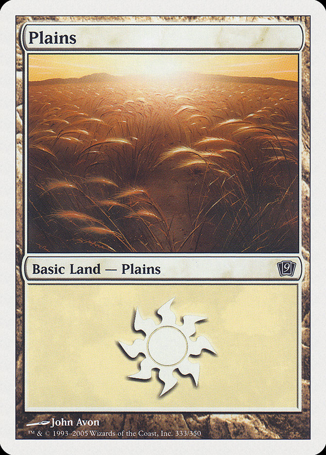 Plains (333) [Ninth Edition] - Magic: The Gathering - Card Brawlers | Quebec | Canada |