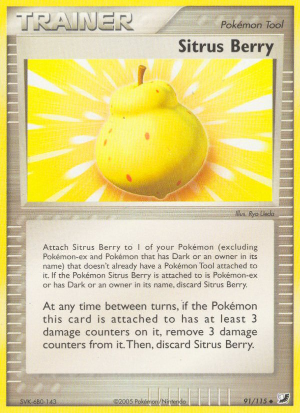 Sitrus Berry (91/115) [EX: Unseen Forces] - Pokémon - Card Brawlers | Quebec | Canada |