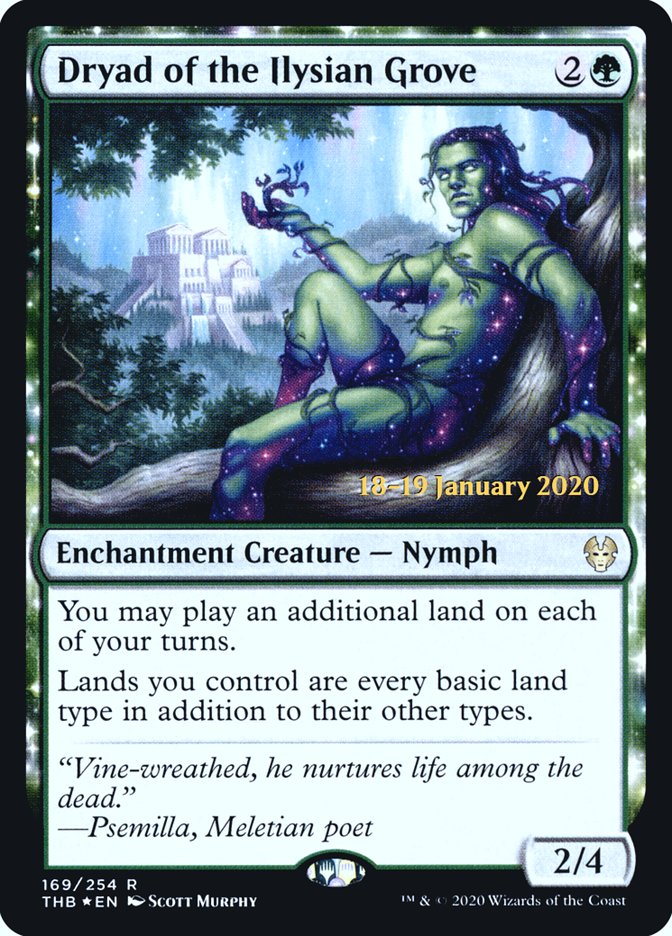 Dryad of the Ilysian Grove [Theros Beyond Death Prerelease Promos] - Magic: The Gathering - Card Brawlers | Quebec | Canada |