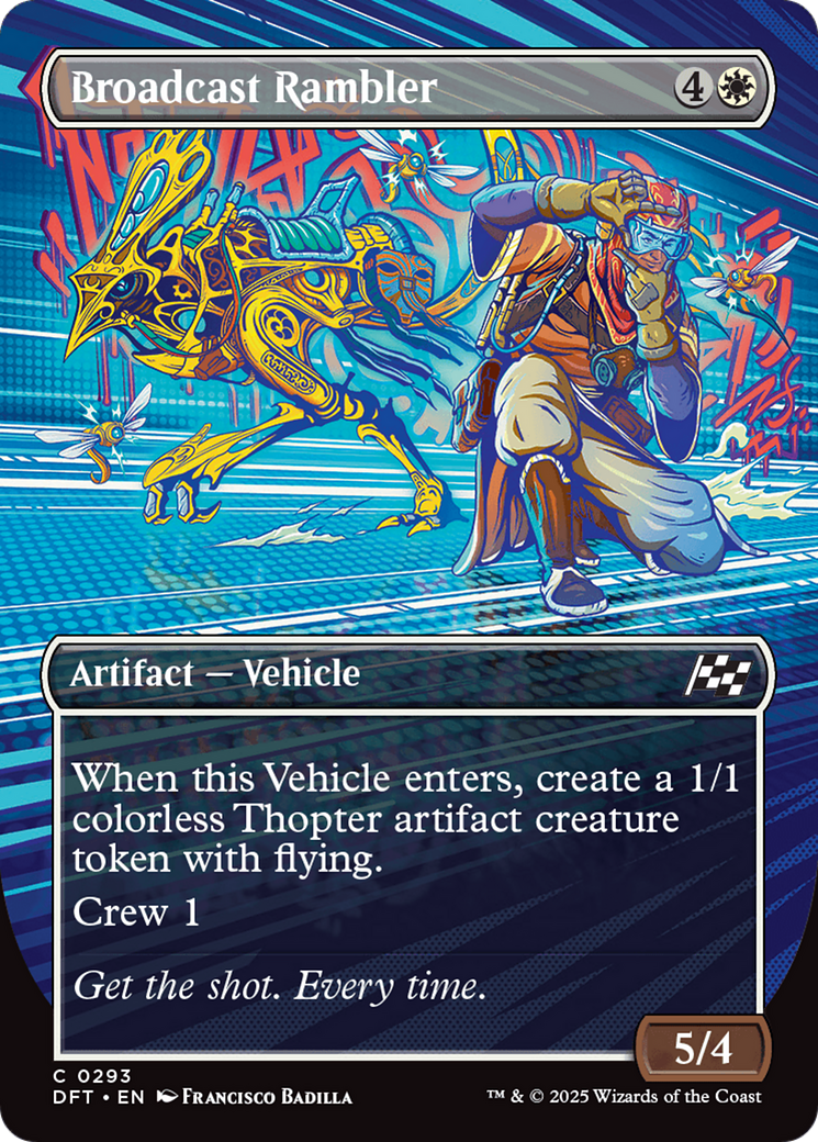 Broadcast Rambler (Borderless) [Aetherdrift] - Magic: The Gathering - Card Brawlers | Quebec | Canada |