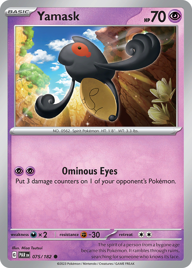 Yamask (075/182) [Scarlet & Violet: Paradox Rift] - Pokémon - Card Brawlers | Quebec | Canada |
