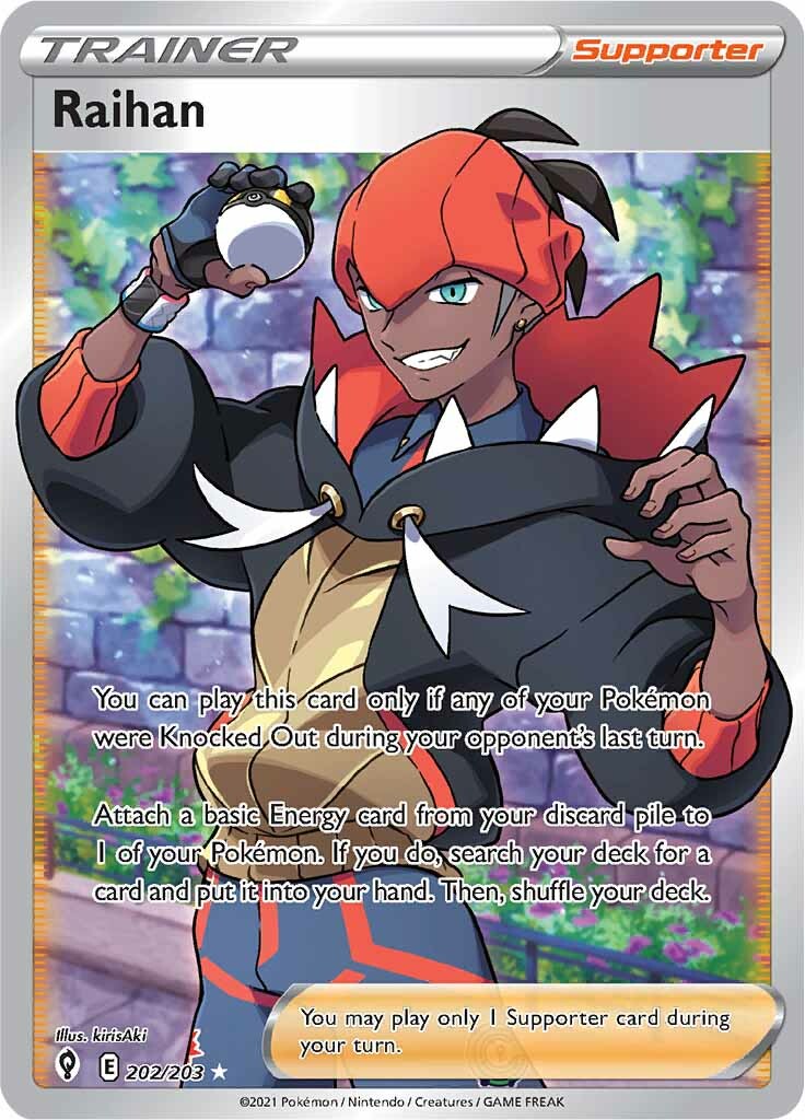 Raihan (202/203) [Sword & Shield: Evolving Skies] - Pokémon - Card Brawlers | Quebec | Canada |