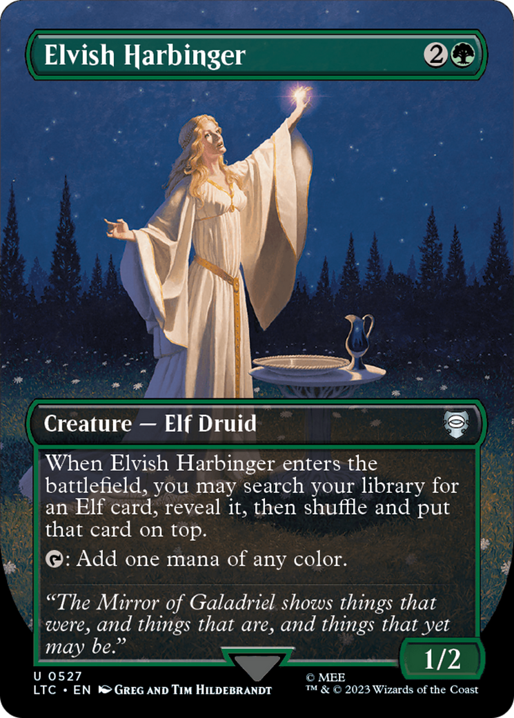 Elvish Harbinger (Borderless) [The Lord of the Rings: Tales of Middle-Earth Commander] - Magic: The Gathering - Card Brawlers | Quebec | Canada |