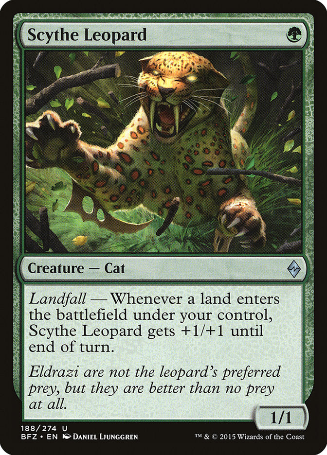 Scythe Leopard [Battle for Zendikar] - Magic: The Gathering - Card Brawlers | Quebec | Canada |