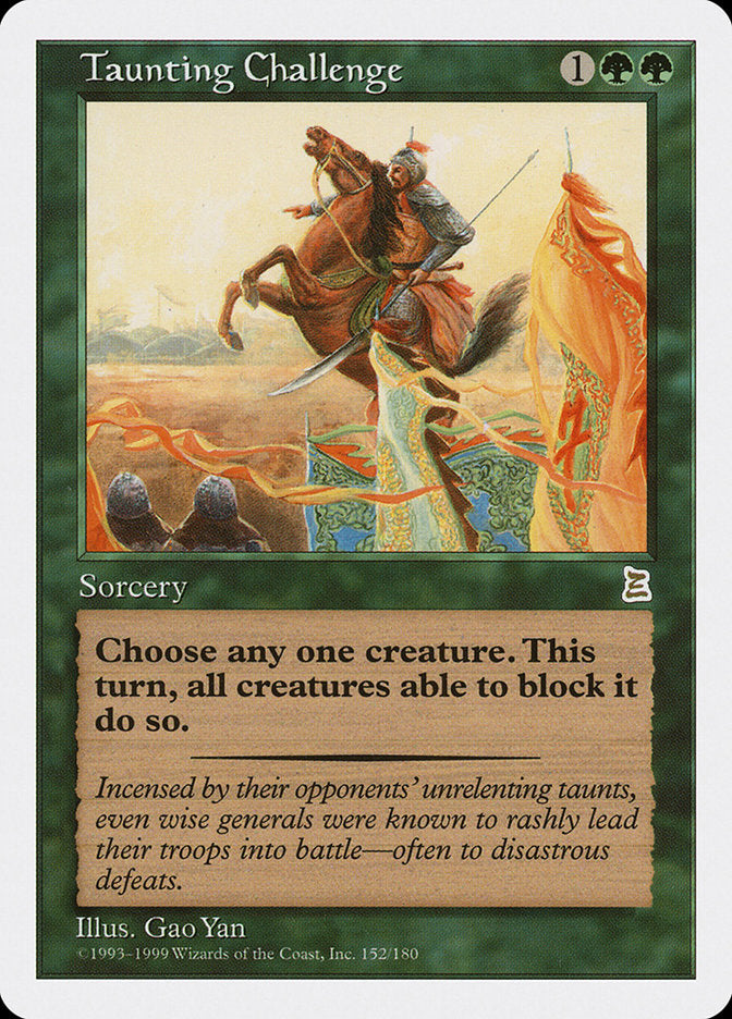 Taunting Challenge [Portal Three Kingdoms] - Magic: The Gathering - Card Brawlers | Quebec | Canada |