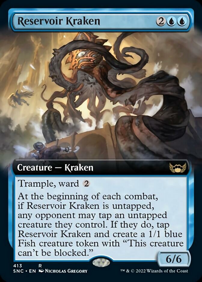 Reservoir Kraken (Extended Art) [Streets of New Capenna] - Magic: The Gathering - Card Brawlers | Quebec | Canada |