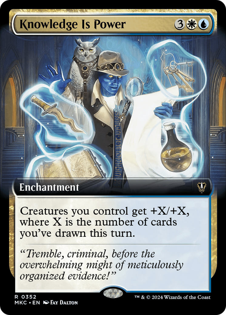 Knowledge is Power (Extended Art) [Murders at Karlov Manor Commander] - Magic: The Gathering - Card Brawlers | Quebec | Canada |