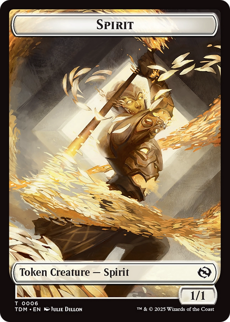 Spirit (0006) // Spirit (0007) Double-Sided Token [Tarkir: Dragonstorm Tokens] - Magic: The Gathering - Card Brawlers | Quebec | Canada |