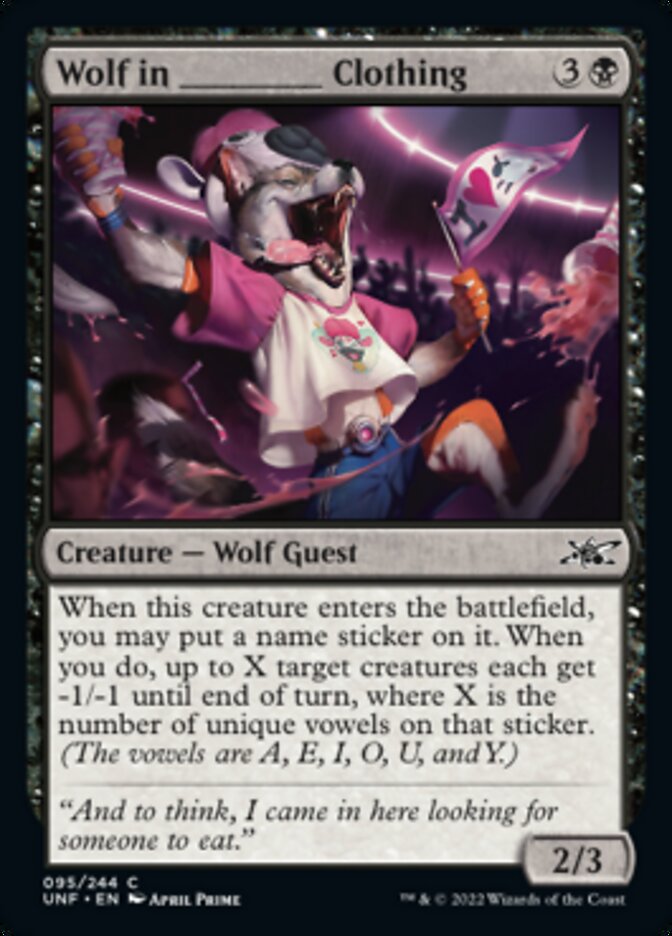 Wolf in _____ Clothing [Unfinity] - Magic: The Gathering - Card Brawlers | Quebec | Canada |