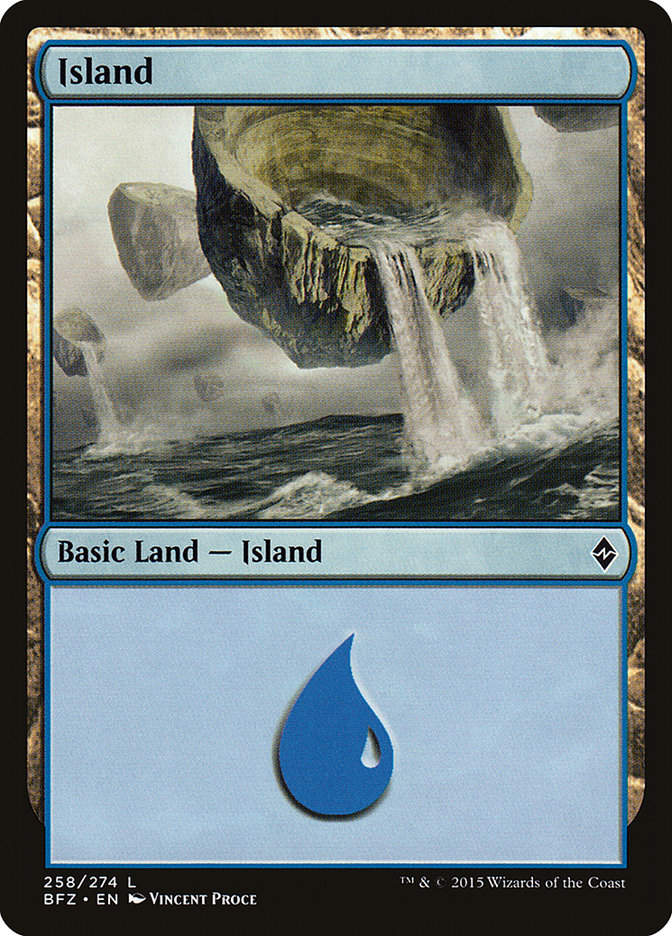 Island (258) [Battle for Zendikar] - Magic: The Gathering - Card Brawlers | Quebec | Canada |