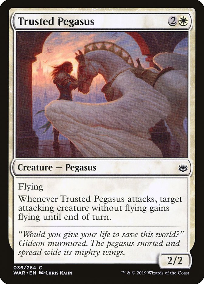 Trusted Pegasus [War of the Spark] - Magic: The Gathering - Card Brawlers | Quebec | Canada |