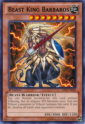 Beast King Barbaros [BP02-EN080] Rare