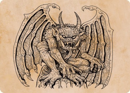 Cloister Gargoyle (Showcase) Art Card [Dungeons & Dragons: Adventures in the Forgotten Realms Art Series] - Magic: The Gathering - Card Brawlers | Quebec | Canada |