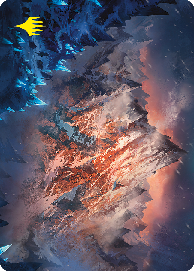 Mountain Art Card (Gold-Stamped Signature) [The Lord of the Rings: Tales of Middle-earth Art Series] - Magic: The Gathering - Card Brawlers | Quebec | Canada |
