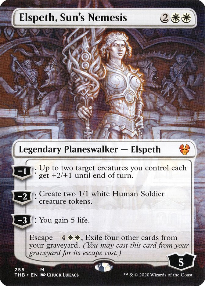Elspeth, Sun's Nemesis (Borderless) [Theros Beyond Death] - Magic: The Gathering - Card Brawlers | Quebec | Canada |