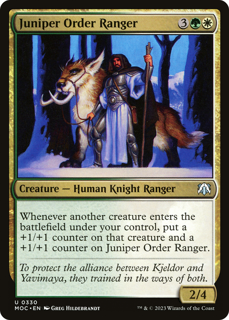 Juniper Order Ranger [March of the Machine Commander] - Magic: The Gathering - Card Brawlers | Quebec | Canada |