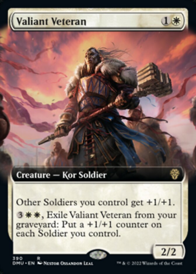 Valiant Veteran (Extended Art) [Dominaria United] - Magic: The Gathering - Card Brawlers | Quebec | Canada |