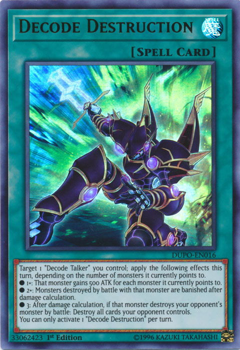 Décoder la destruction [Duel Power] [DUPO-EN016] 