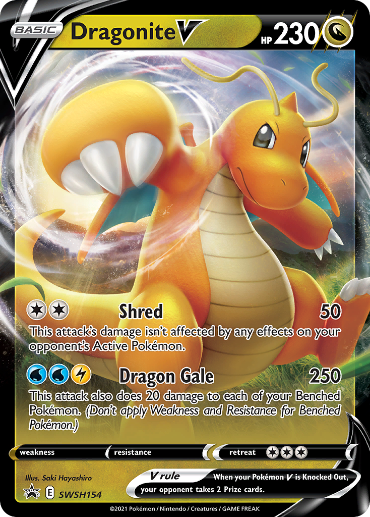 Dragonite V (SWSH154) (Jumbo Card) [Sword & Shield: Black Star Promos] - Pokémon - Card Brawlers | Quebec | Canada |