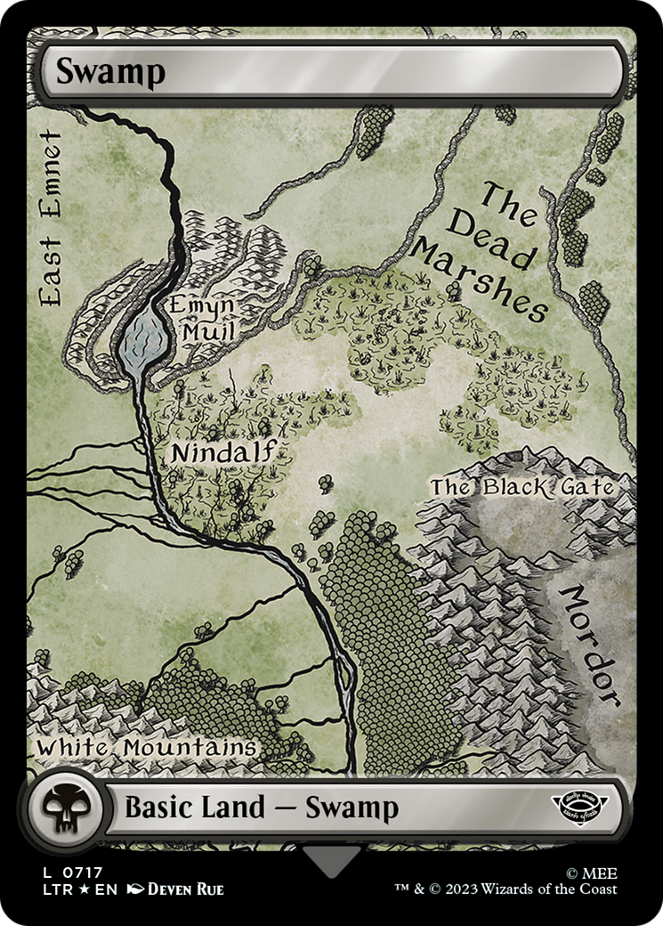 Swamp (0717) (Surge Foil) [The Lord of the Rings: Tales of Middle-Earth] - Magic: The Gathering - Card Brawlers | Quebec | Canada |