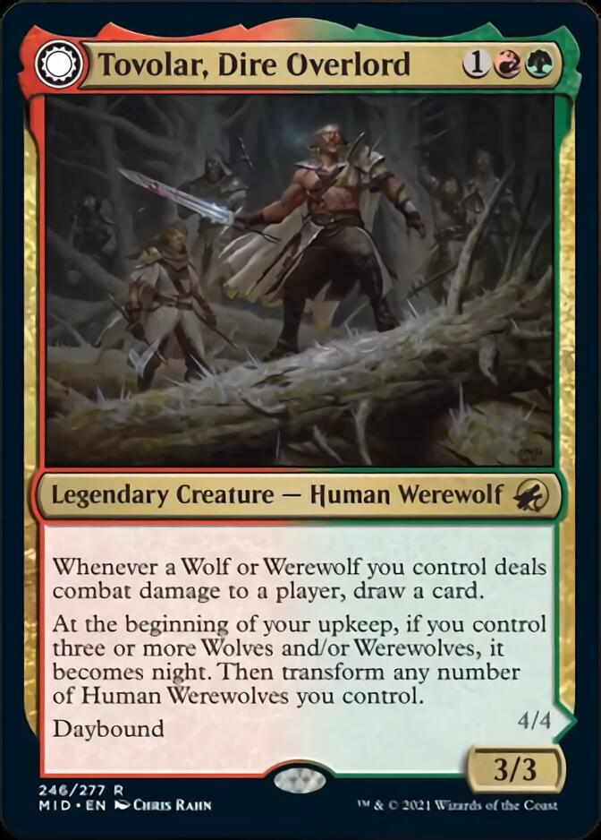 Tovolar, Dire Overlord // Tovolar, the Midnight Scourge [Innistrad: Midnight Hunt] - Magic: The Gathering - Card Brawlers | Quebec | Canada |