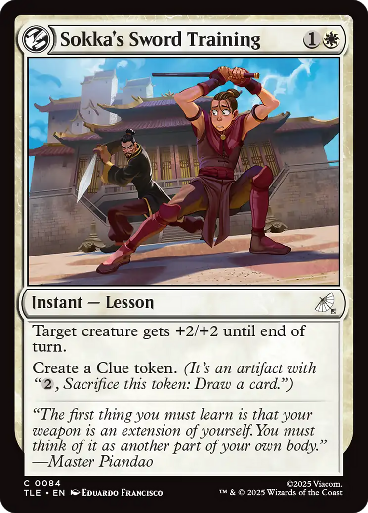 Sokka's Sword Training [Avatar: The Last Airbender: Eternal-Legal] - Magic: The Gathering - Card Brawlers | Quebec | Canada |