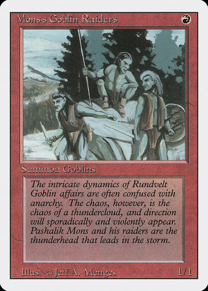 Mons's Goblin Raiders [Revised Edition] - Magic: The Gathering - Card Brawlers | Quebec | Canada |