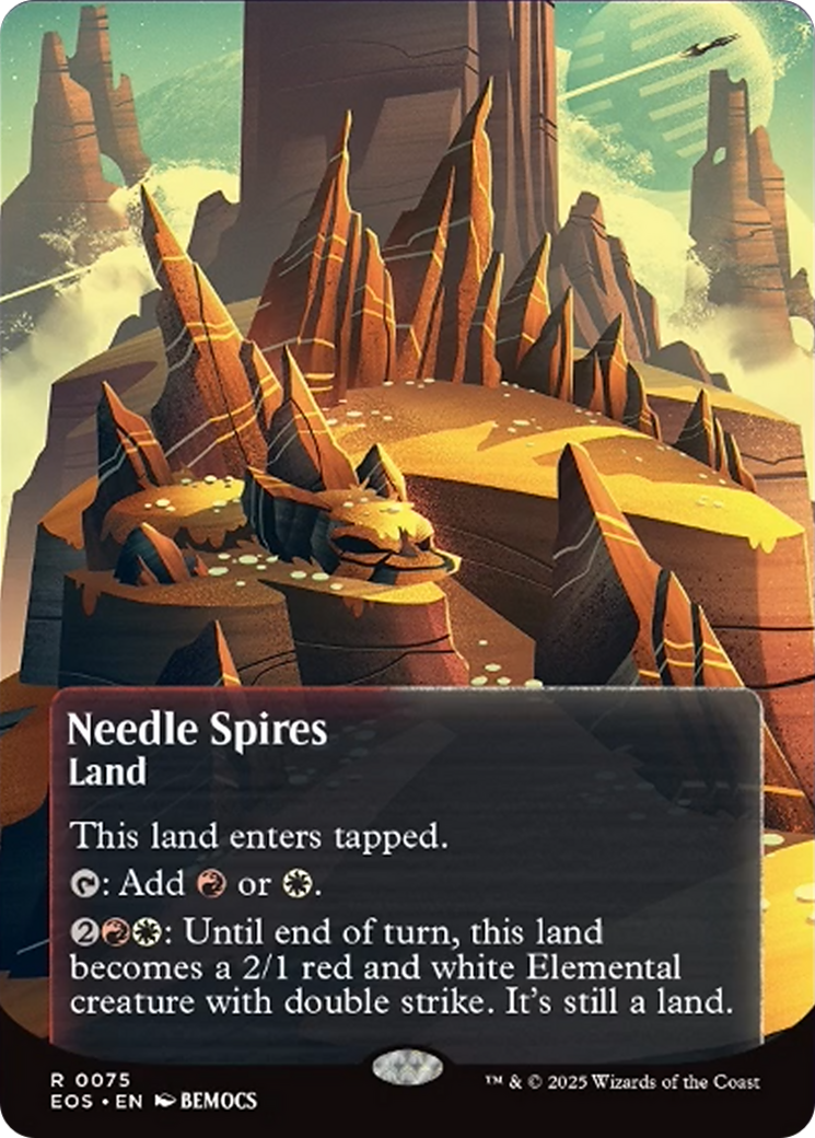 Needle Spires (0075) (Borderless) [Edge of Eternities: Stellar Sights] - Magic: The Gathering - Card Brawlers | Quebec | Canada |