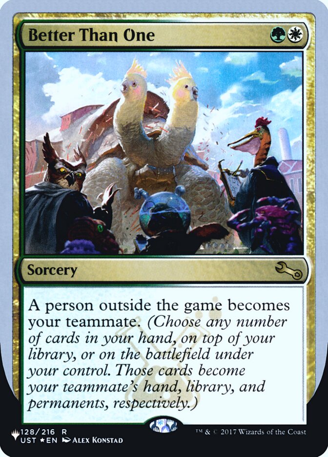 Better Than One (Unfinity Foil Edition) [The List] - Magic: The Gathering - Card Brawlers | Quebec | Canada |