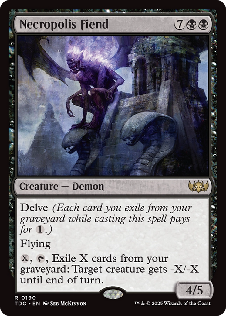 Necropolis Fiend [Tarkir: Dragonstorm Commander] - Magic: The Gathering - Card Brawlers | Quebec | Canada |