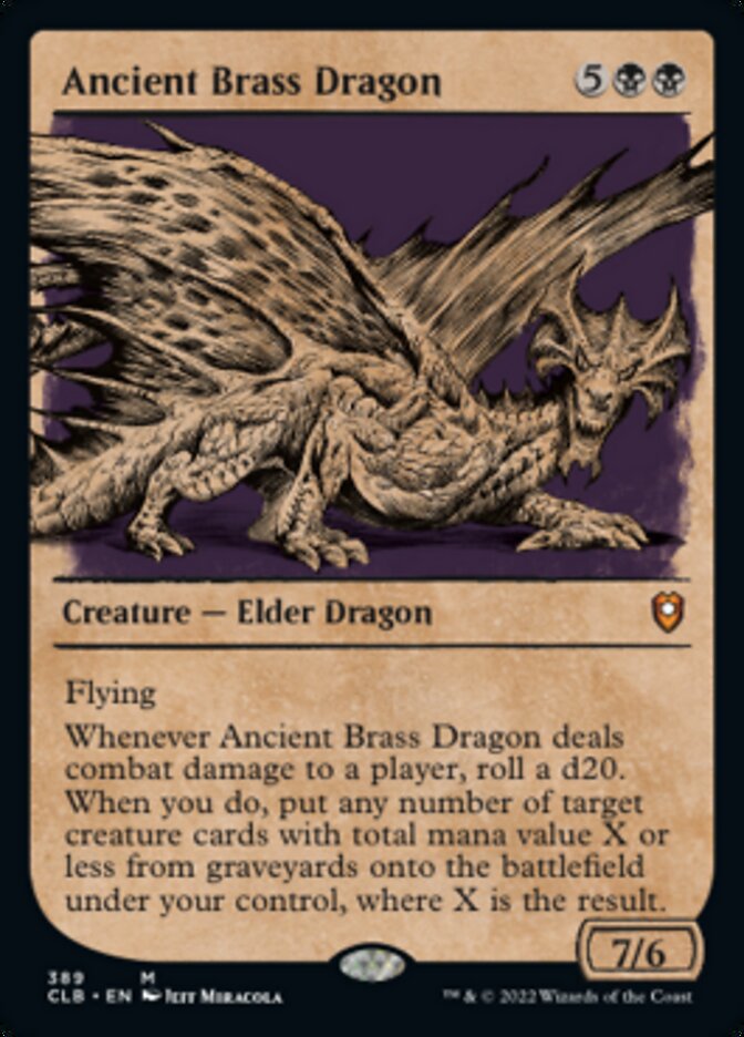 Ancient Brass Dragon (Showcase) [Commander Legends: Battle for Baldur's Gate] - Magic: The Gathering - Card Brawlers | Quebec | Canada |