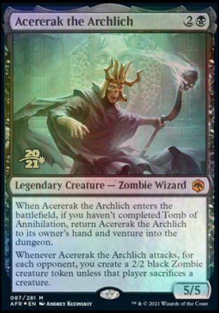Acererak the Archlich [Dungeons & Dragons: Adventures in the Forgotten Realms Prerelease Promos] - Card Brawlers