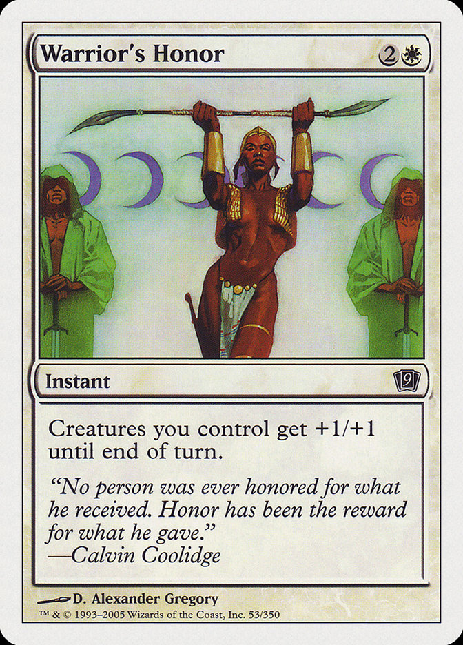 Warrior's Honor [Ninth Edition] - Magic: The Gathering - Card Brawlers | Quebec | Canada |