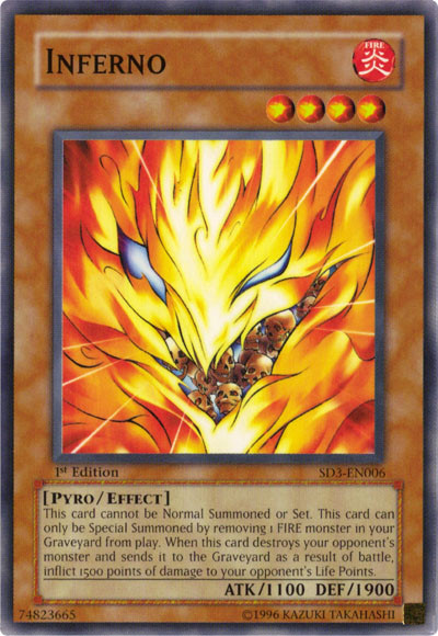 Inferno [SD3-EN006] Common - Yu-Gi-Oh! - Card Brawlers | Quebec | Canada |