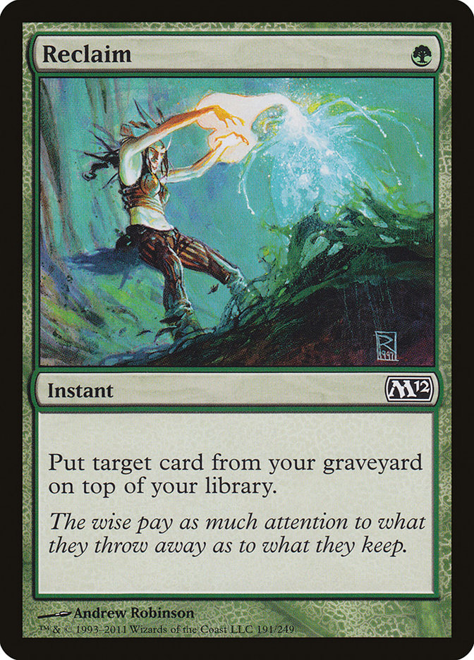 Reclaim [Magic 2012] - Magic: The Gathering - Card Brawlers | Quebec | Canada |