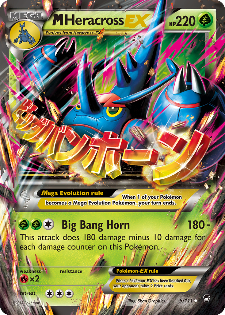 M Heracross EX (5/111) [XY: Furious Fists] - Pokémon - Card Brawlers | Quebec | Canada |