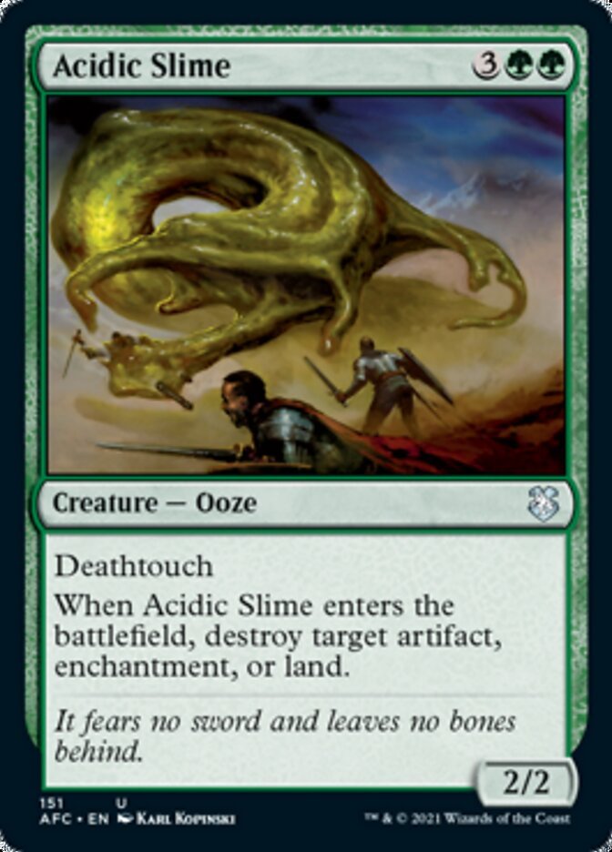 Acidic Slime [Dungeons & Dragons: Adventures in the Forgotten Realms Commander] - Card Brawlers