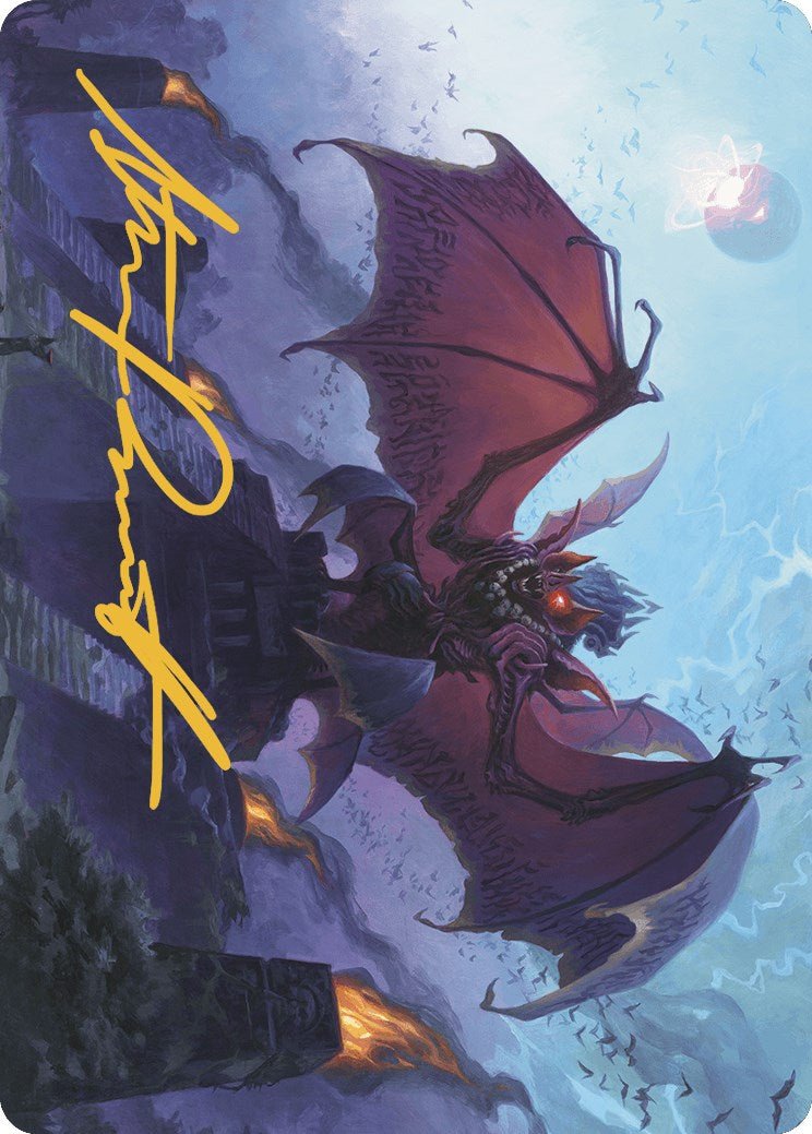 Aclazotz, Deepest Betrayal Art Card (Gold - Stamped Signature) [The Lost Caverns of Ixalan Art Series] - Card Brawlers