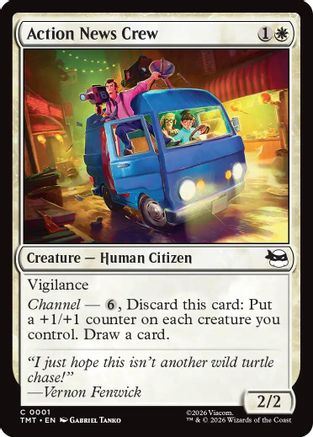 Action News Crew (TMT-001) - Teenage Mutant Ninja Turtles Foil - Card Brawlers
