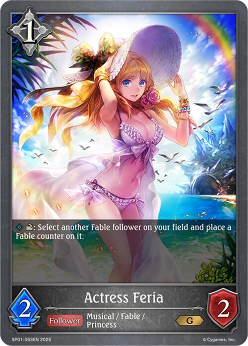 Actress Feria (SP01 - 053EN) [Seaside Memories] - Card Brawlers