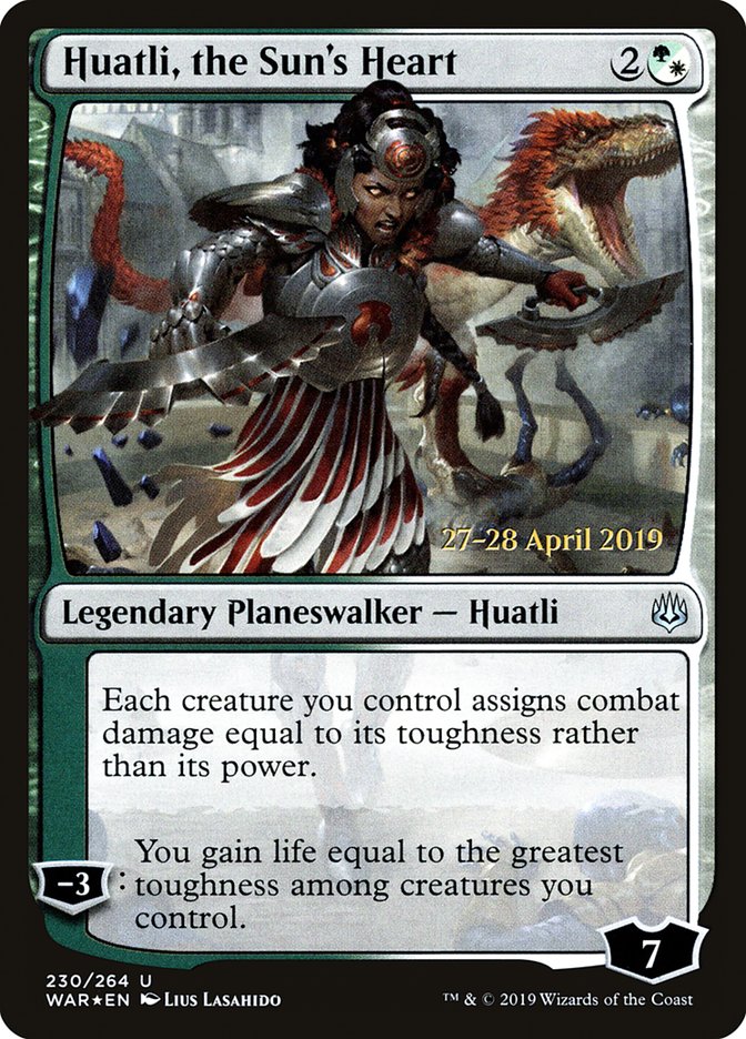 Huatli, the Sun's Heart [War of the Spark Prerelease Promos] - Magic: The Gathering - Card Brawlers | Quebec | Canada |