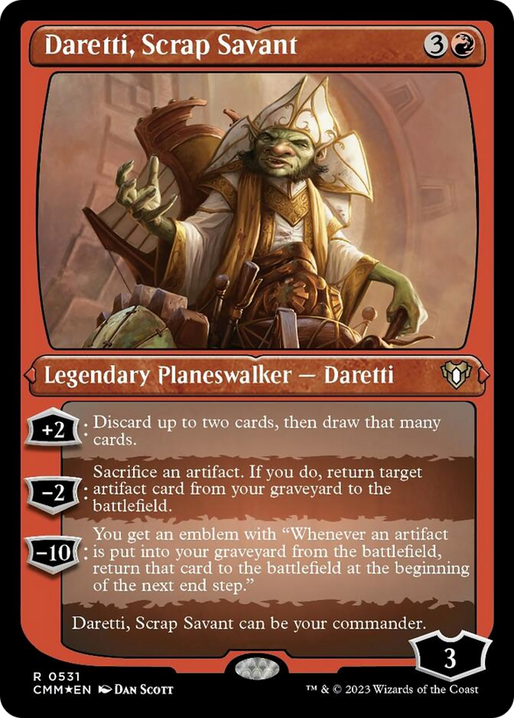 Daretti, Scrap Savant (Foil Etched) [Commander Masters] - Magic: The Gathering - Card Brawlers | Quebec | Canada |